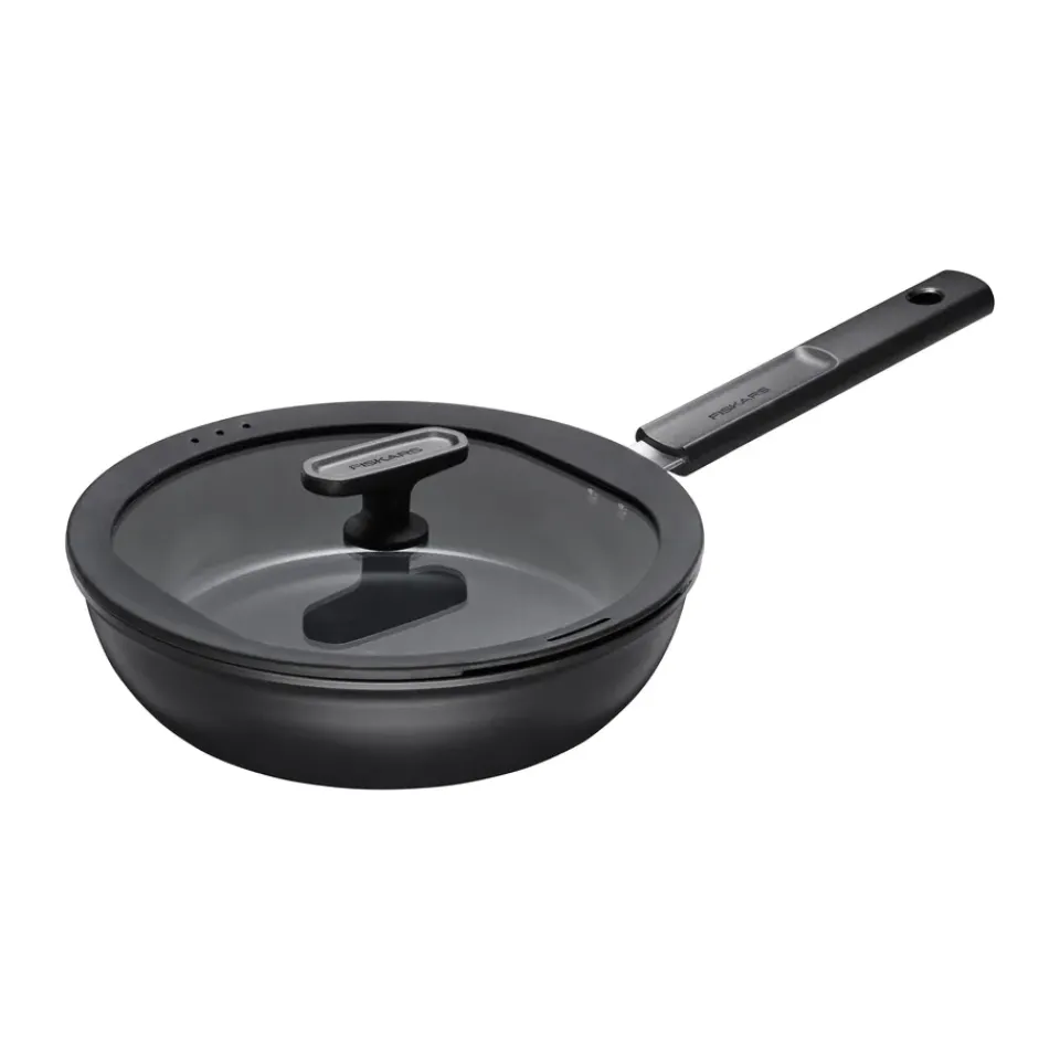 Saucier & Sauté Pans^Fiskars Hard Face stewpan Ceratec Superior, 24 cm Black