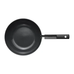 Woks^Fiskars Hard Face wok pan Ceratec Superior, 28 cm Black