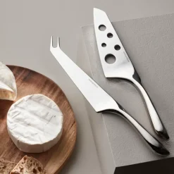 Cheese Knives|Serving Utensils^Hardanger Bestikk Hardanger cheese set, stainless steel Silver-coloured