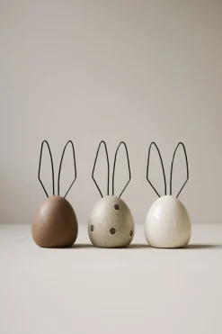 Clearance DBKD Hare Easter decoration H18 cm, dot Beige