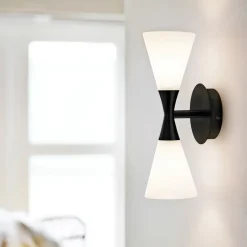 Reading Lamps|Wall Lights^Herstal Harlekin duo wall lamp, matte Black