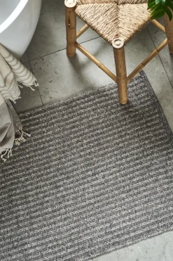Hot Scandi Living Harvest rug dark , 70x150cm Grey