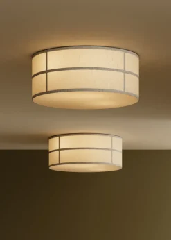 Clearance Audo Copenhagen Hashira ceiling lamp, Raw Beige