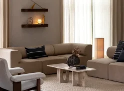 Best Audo Copenhagen Hashira floor lamp, Raw Beige