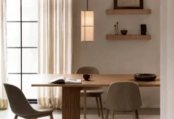 Clearance Audo Copenhagen Hashira pendant lamp raw, 45 cm Beige