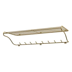 Online Maze Hat Rack L, brass Gold-coloured