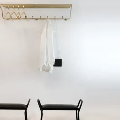 Online Maze Hat Rack L, brass Gold-coloured