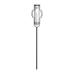 Garden Details & Accessories^Muurla Hattifattener rain gauge, Black BlackTransparent