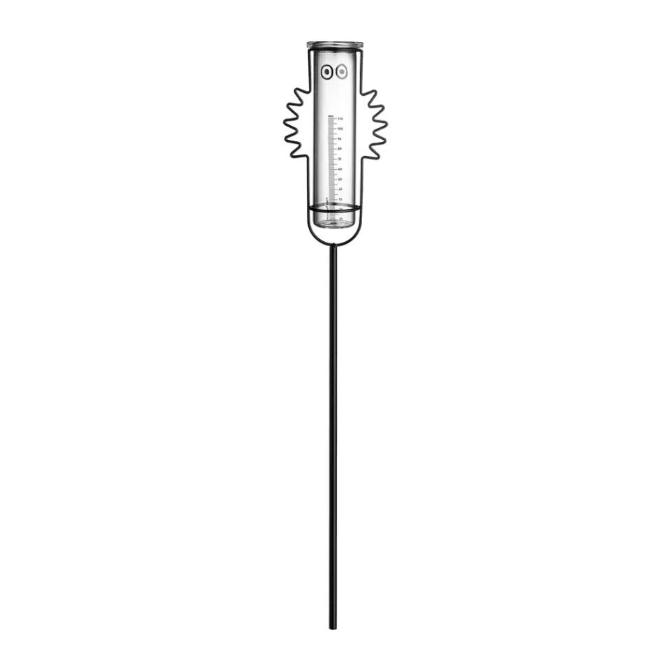 Garden Details & Accessories^Muurla Hattifattener rain gauge, Black BlackTransparent