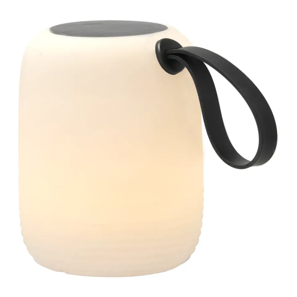 Solar Cell Lamps|Solar Cell Lamps^Villa Collection Hav lounge lamp with solar cells Ø12.5 cm, White-black WhiteBlack