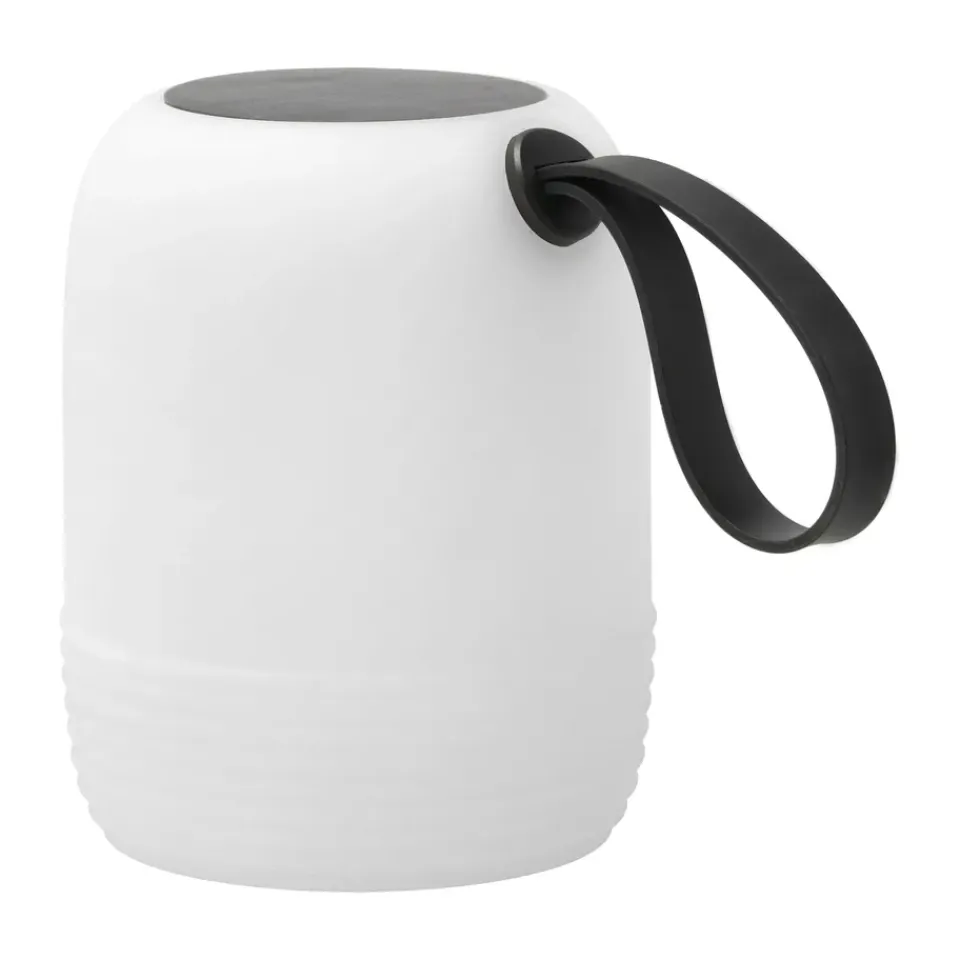Solar Cell Lamps|Solar Cell Lamps^Villa Collection Hav lounge lamp with solar cells Ø12.5 cm, White-black WhiteBlack