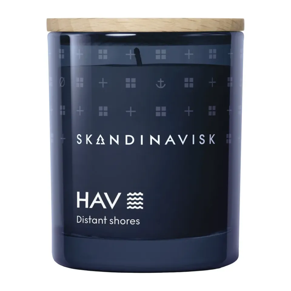Online Skandinavisk Hav scented candle with lid, 65 g Blue