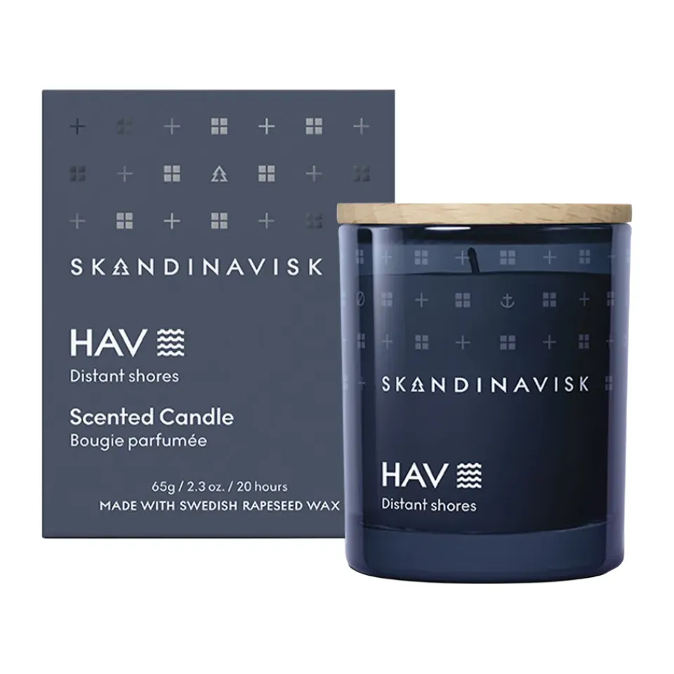 Online Skandinavisk Hav scented candle with lid, 65 g Blue