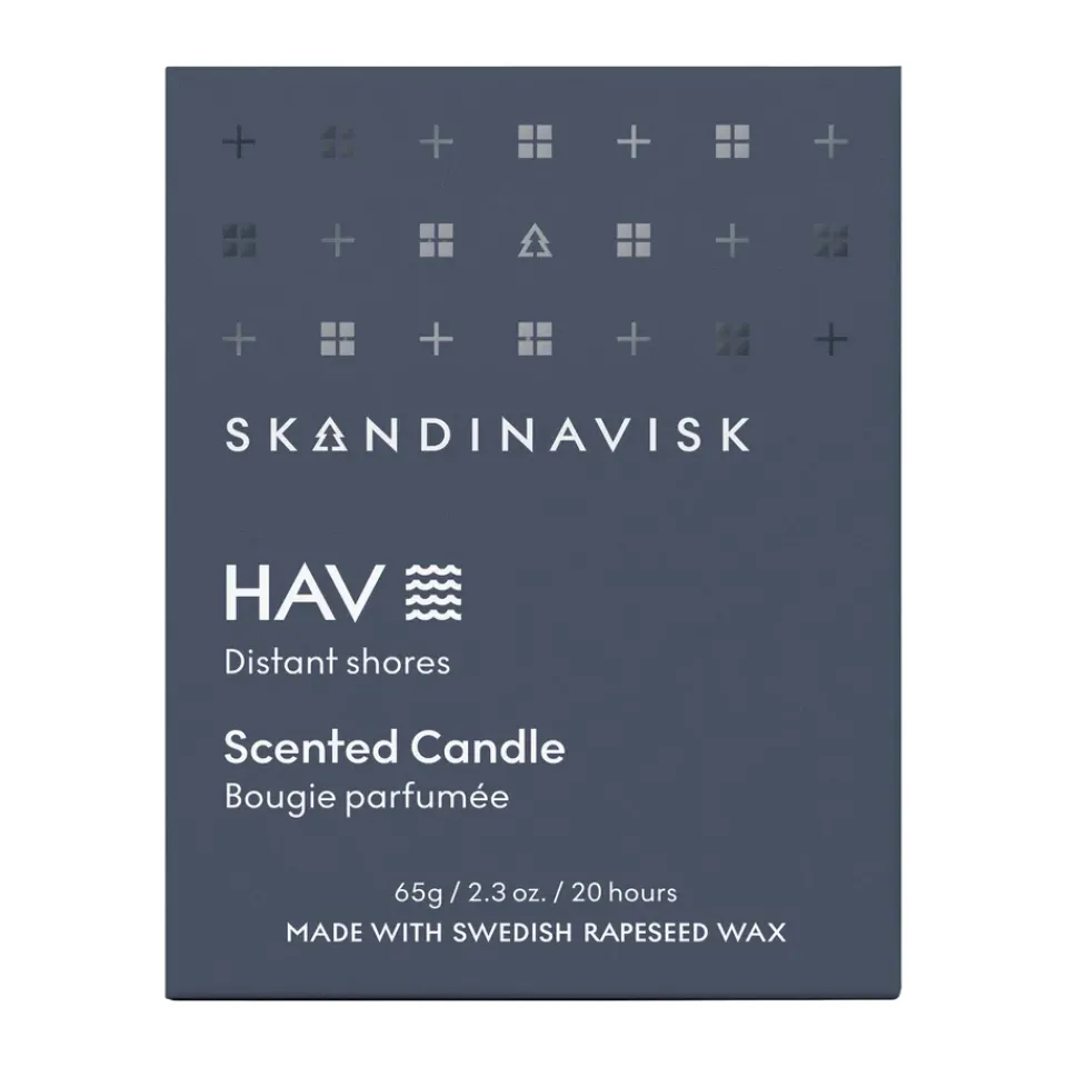 Online Skandinavisk Hav scented candle with lid, 65 g Blue