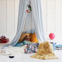 Hot Klippan Yllefabrik Havanna baby blanket 90x130 cm, aqua multi Blue