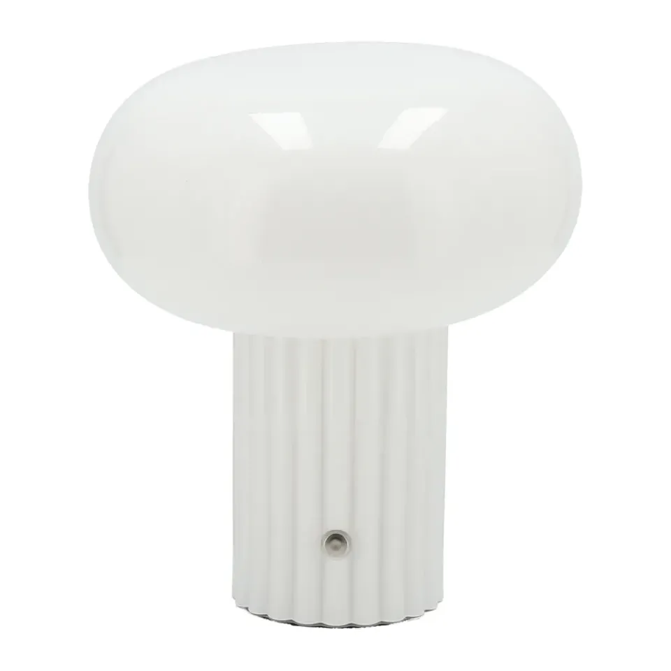 Sale Scandi Living Haven portable table lamp 22 cm, White