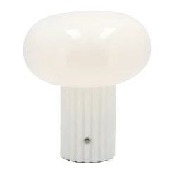 Sale Scandi Living Haven portable table lamp 22 cm, White