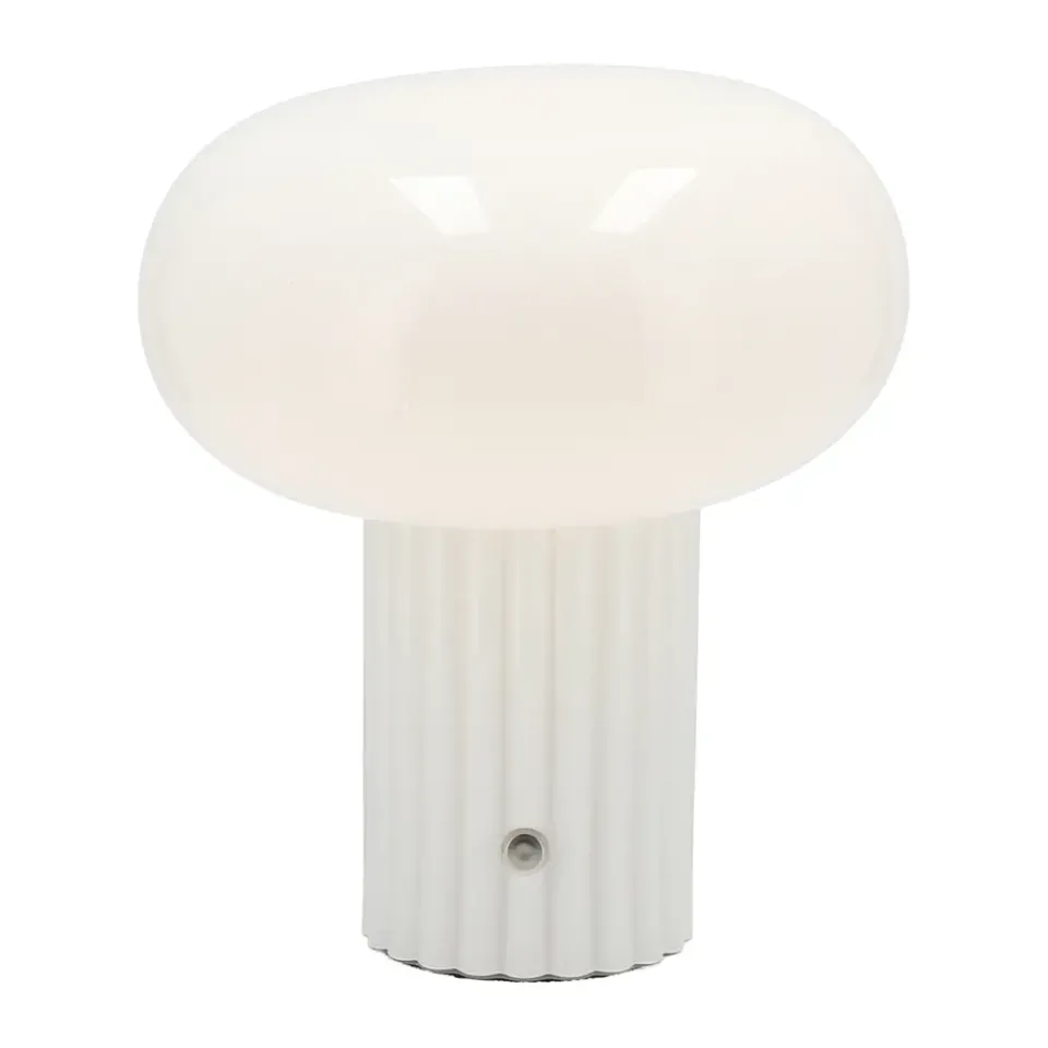 Sale Scandi Living Haven portable table lamp 22 cm, White