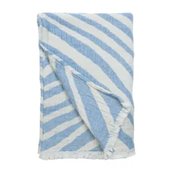 Outlet Almedahls Havet blanket 120x170 cm, Blue-offwhite BlueWhite