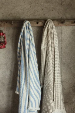 Outlet Almedahls Havet blanket 120x170 cm, Blue-offwhite BlueWhite