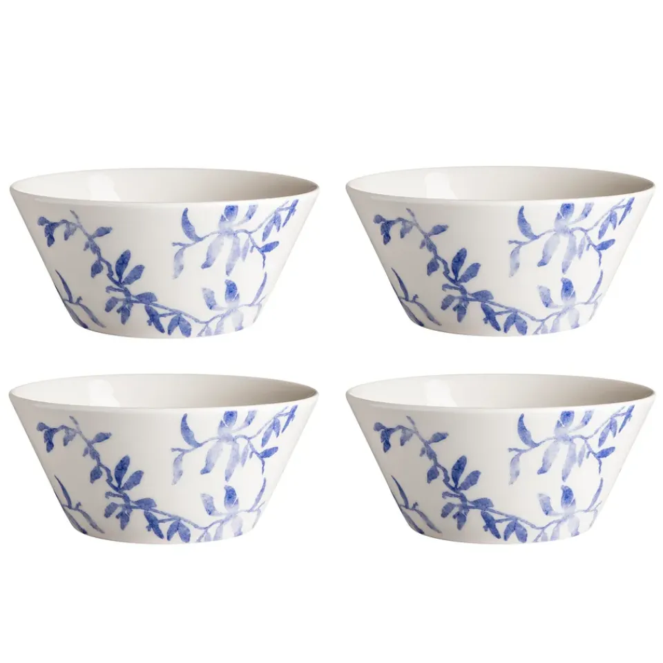 Hot Scandi Living Havspil bowl 60 cl 4-pack, -white Blue