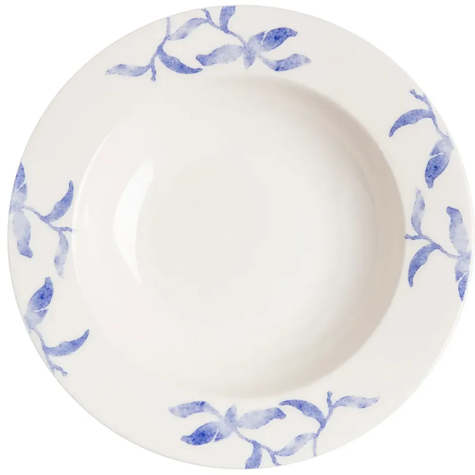 Deep Plates^Scandi Living Havspil deep plate 23 cm 4-pack, -white Blue