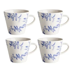 Outlet Scandi Living Havspil mug 30 cl 4-pack, blue-white BlueWhite