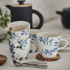 Outlet Scandi Living Havspil mug 30 cl 4-pack, blue-white BlueWhite