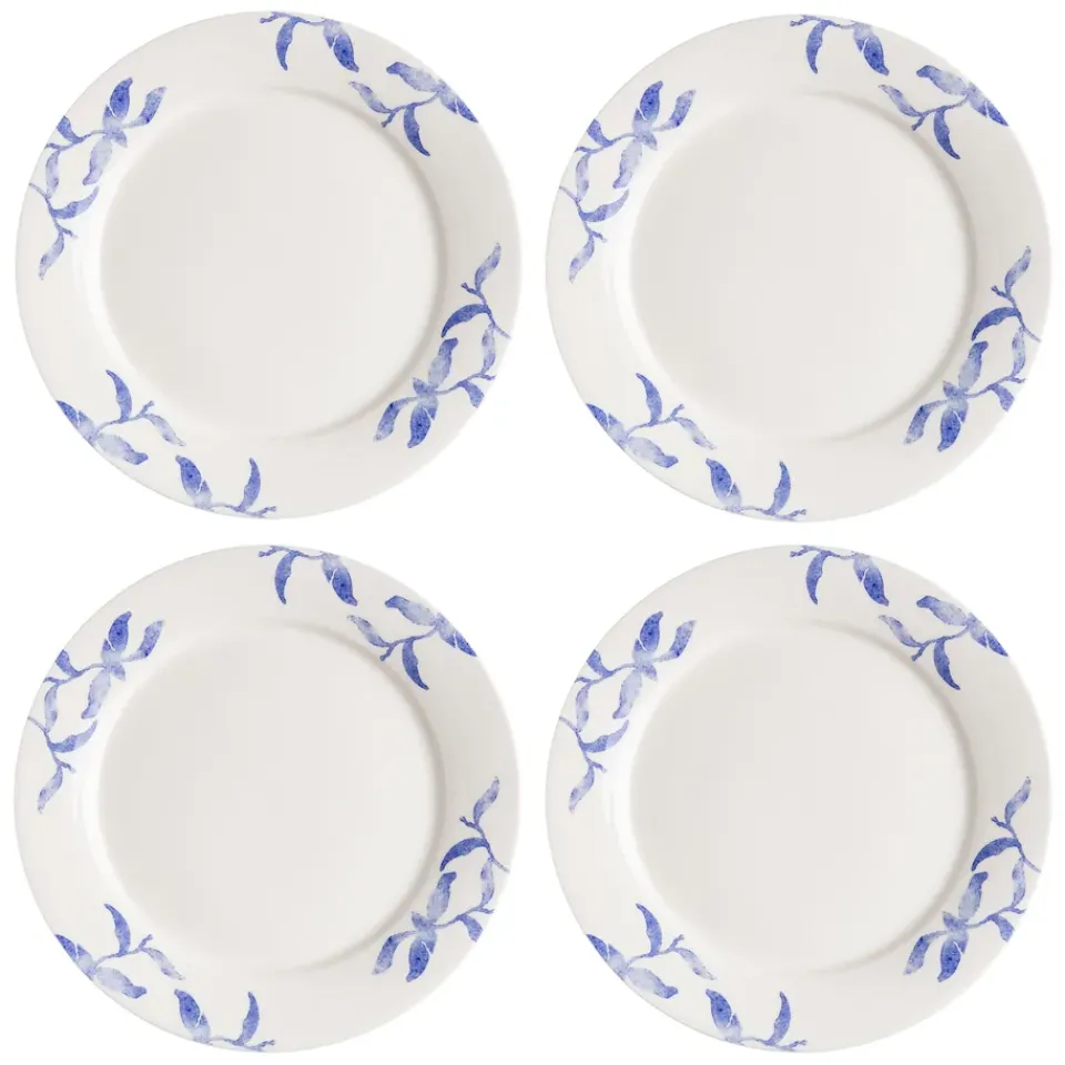Discount Scandi Living Havspil plate 28 cm 4-pack, -white Blue