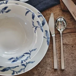 Discount Scandi Living Havspil plate 28 cm 4-pack, -white Blue
