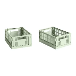 Storage Baskets^HAY Colour Crate Mini 2-pack 13x17 cm, Mint Green