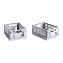 Outlet HAY Colour Crate Mini 2-pack 13x17 cm, Lavender Purple