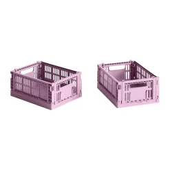 Storage Baskets^HAY Colour Crate Mini 2-pack 13x17 cm, Dusty rose Pink