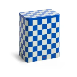 Boxes & Jars^HAY Tin Container large, Blue-off white BlueWhite