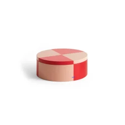 Online HAY Tin Container, Round red-soft pink RedPink