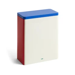 Boxes & Jars^HAY Tin Container x-large, Off white-blue-red WhiteBlueRed
