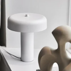 Best Scandi Living Haze table lamp 32 cm, White