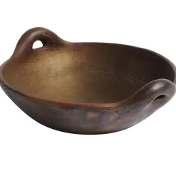 Salad Bowls|Serving Bowls^MUUBS Hazel bowl with handle L, Brown