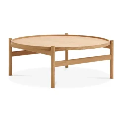 Discount Brdr. Krüger HB coffee table Ø100 cm, Oiled oak Brown