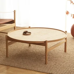 Discount Brdr. Krüger HB coffee table Ø100 cm, Oiled oak Brown