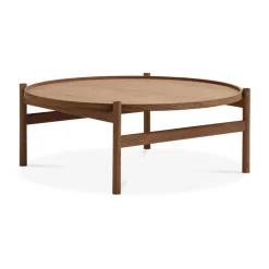 New Brdr. Krüger HB coffee table Ø100 cm, Smoke oiled oak Brown