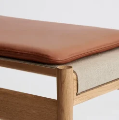 Seat Cushions & Pads^Brdr. Krüger HB cushion 35x60 cm, Spectrum leather Brandy Brown