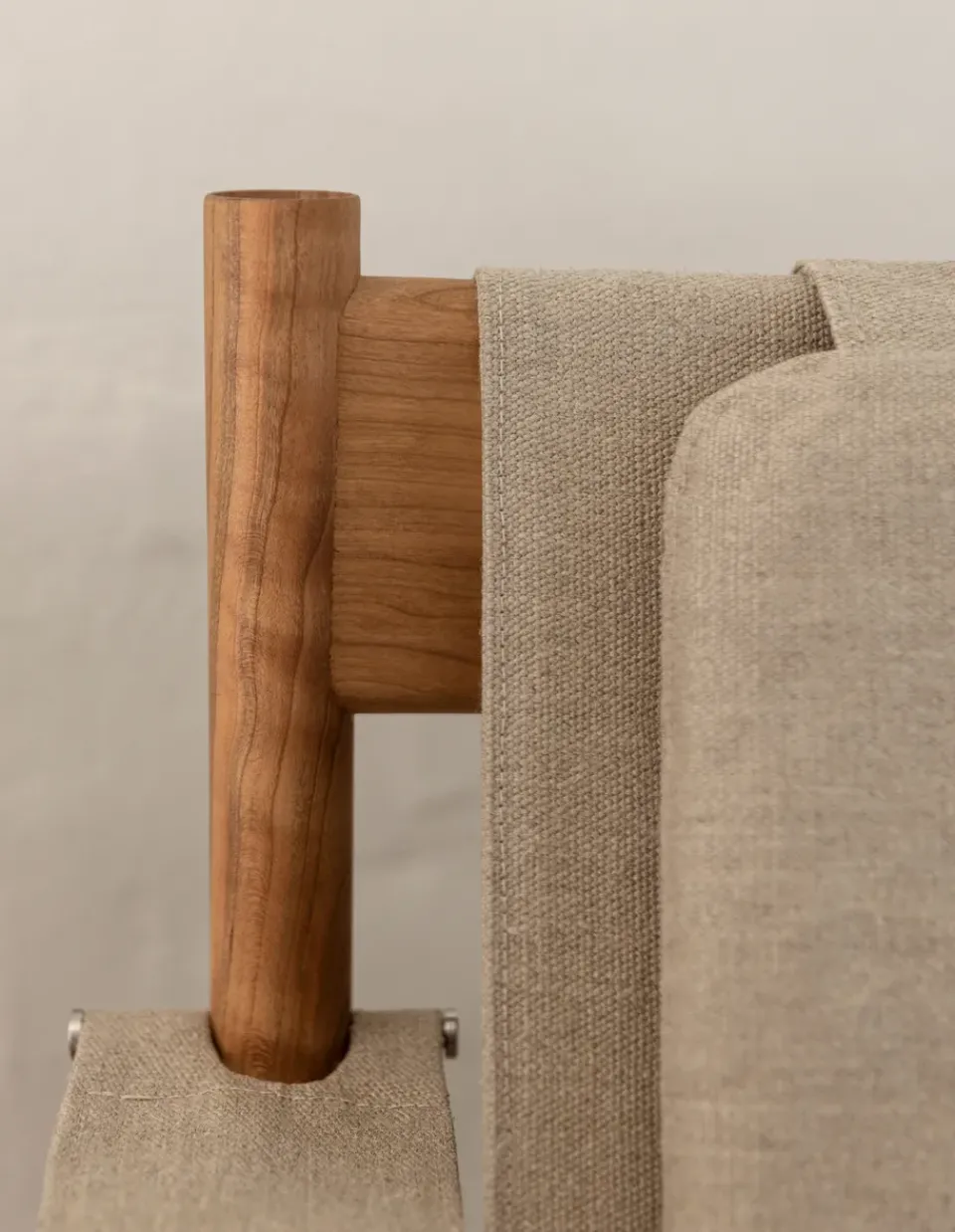 Armchairs & Footstools^Brdr. Krüger HB lounge chair, Smoke oiled oak-canvase nature BrownBeige