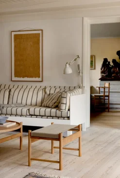 Sale Brdr. Krüger HB stool, Oiled oak-canvase BrownBeige