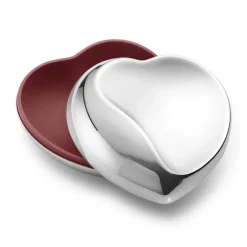 Georg Jensen Heart box jewellery box, Small 7x10 cm Silver-coloured