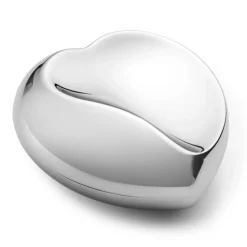 Georg Jensen Heart box jewellery box, Small 7x10 cm Silver-coloured