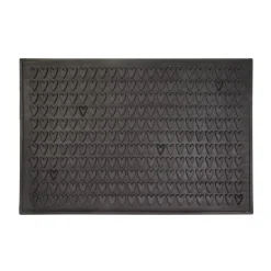 Door Mats^Dixie Heart door mat, 90x60 cm Black