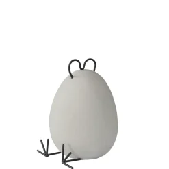 Clearance DBKD Heavy Hen easter decoration concrete, small Grey