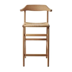 Bar Stools^Gärsnäs Hedda bar stool, Oak natural monocoating-paper cord natural Beige