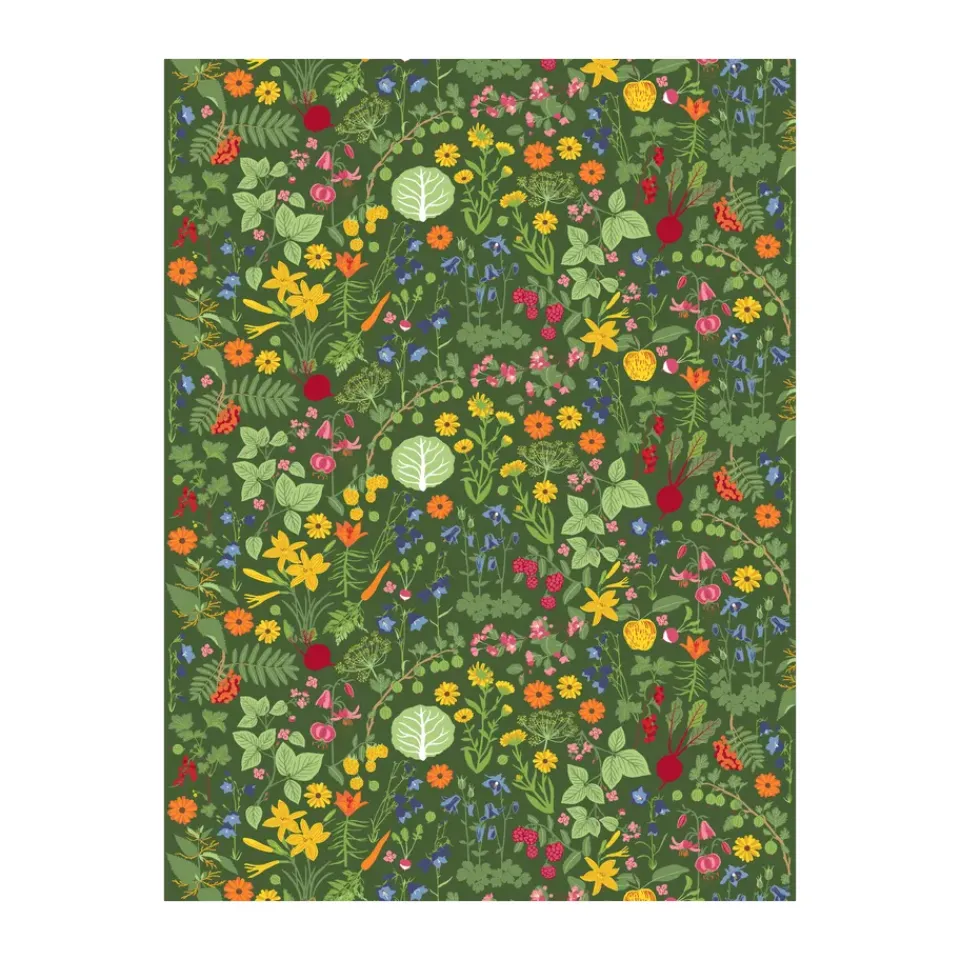 Tablecloths^Arvidssons Textil Hedemora oilcloth, Green